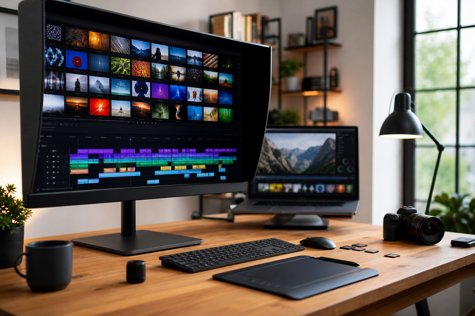Studio de montage photo et vidéo