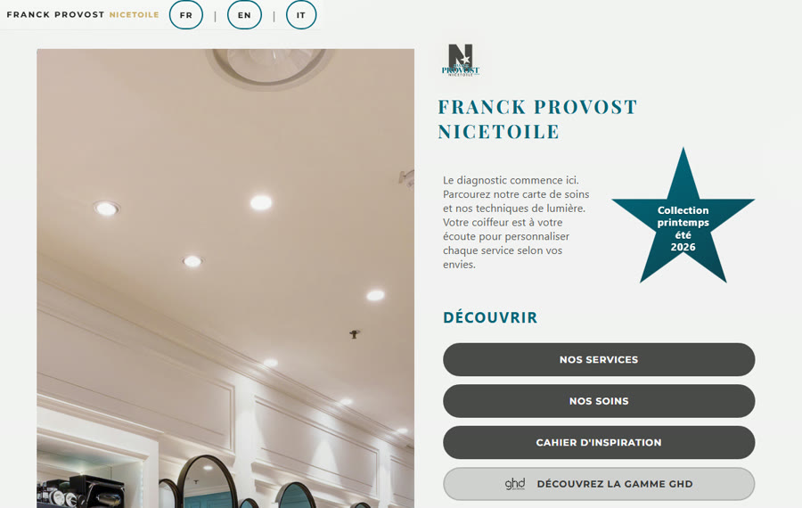 Mini-site Franck Provost Nicetoile