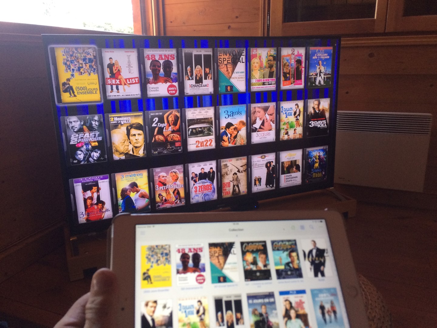 Médiathèque synchronisée tablette et TV